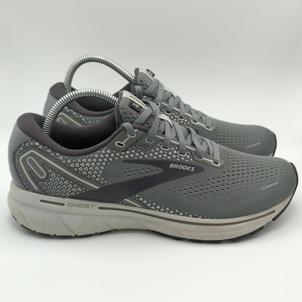 Brooks Ghost 14 Shoes Mens Size 9 Gray Running Neutral Cushion Sof Sole 110369